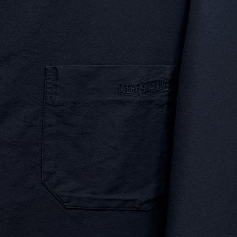 Djerf Avenue Breezy Shirt Organic Cotton Long Sleeve Button Down Black Size L - Picture 5 of 10